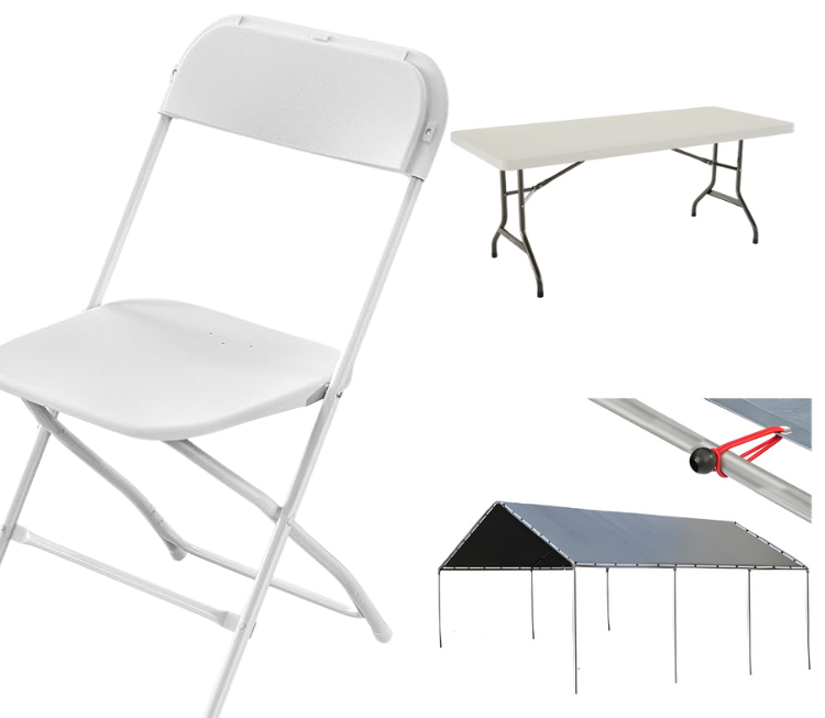 Tables, Chairs & Tents